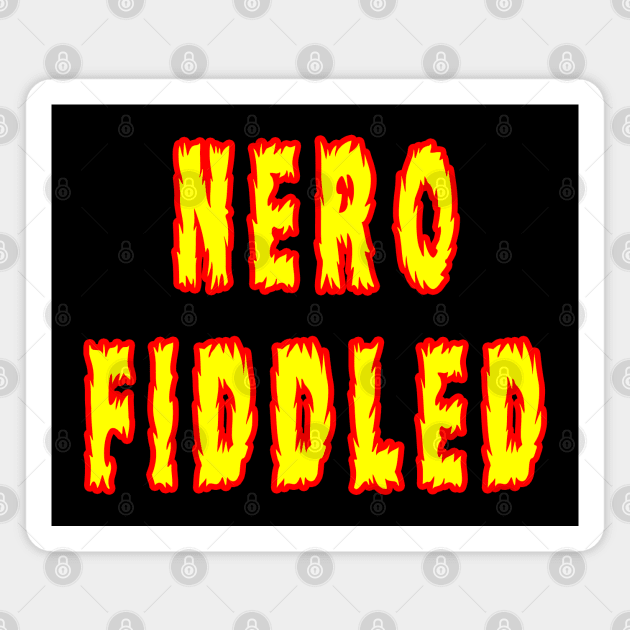 Nero Fiddled Magnet by Lyvershop